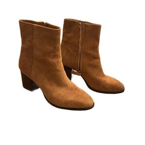 J. Crew Sadie Boot Caramel Suede Ankle Boots size 7.5